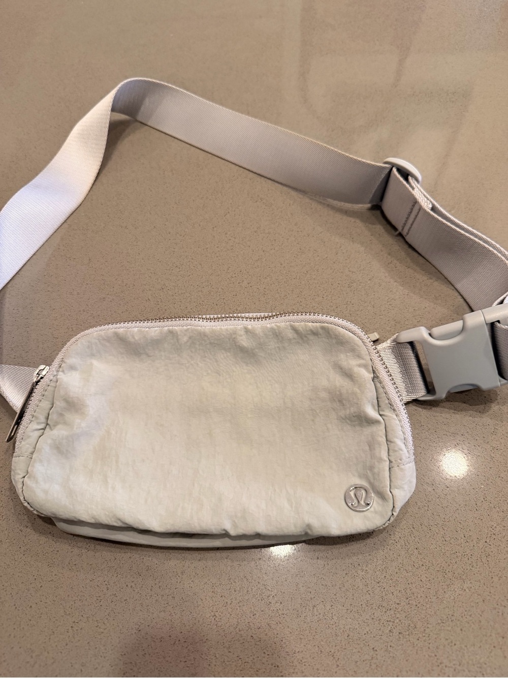 lululemon athletica Light Gray Crossbody Belt Bag